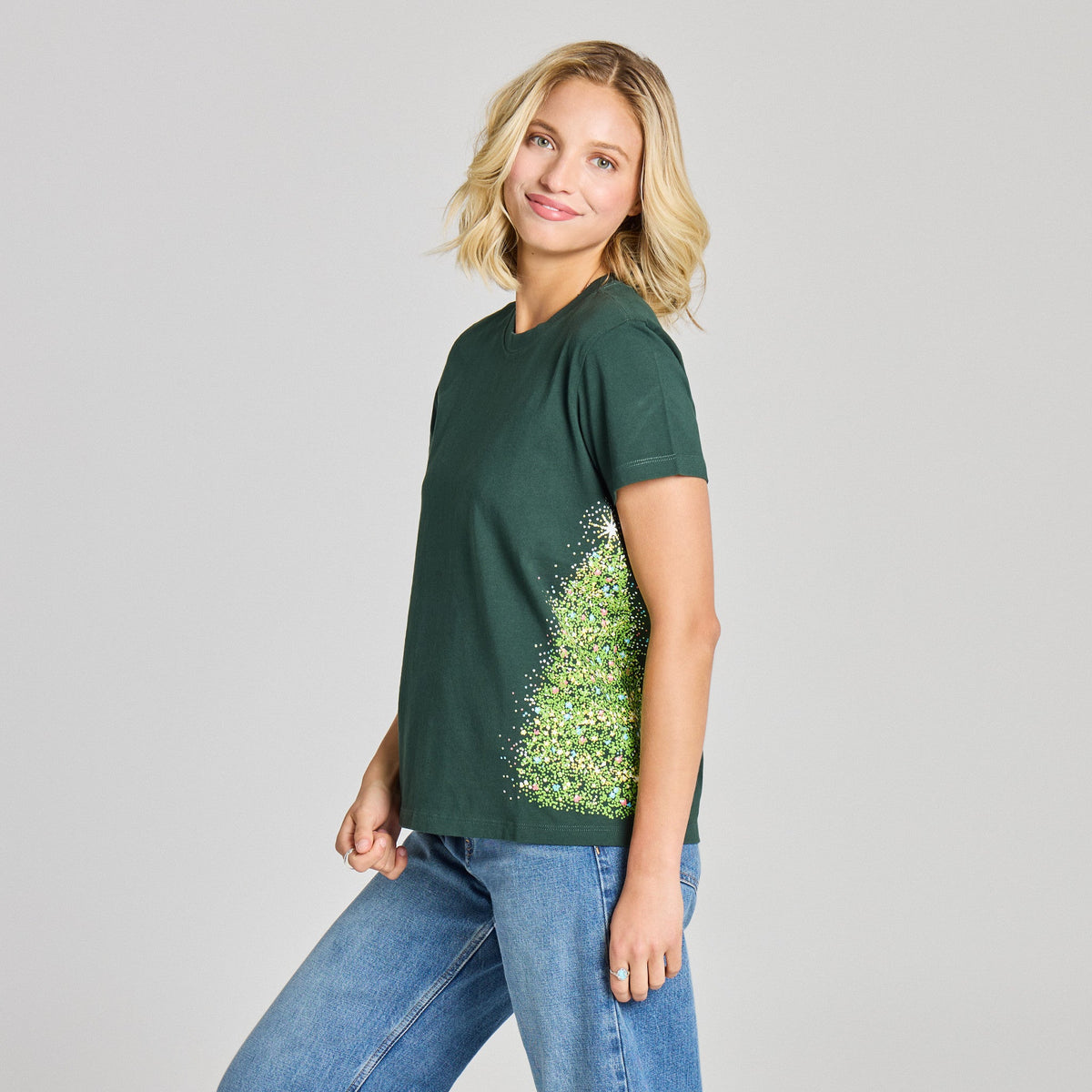 Women's Sparkle Tree Short Sleeve Crusher Tee product image 1