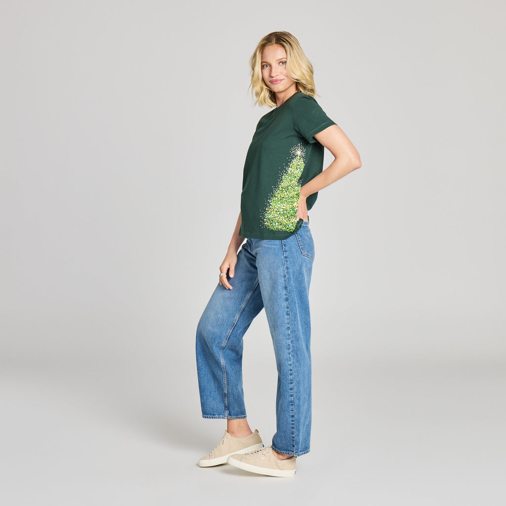 Women's Sparkle Tree Short Sleeve Crusher Tee product image 4
