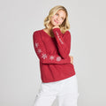 Women's All the Snowflakes Long Sleeve Crusher Vee product image 1