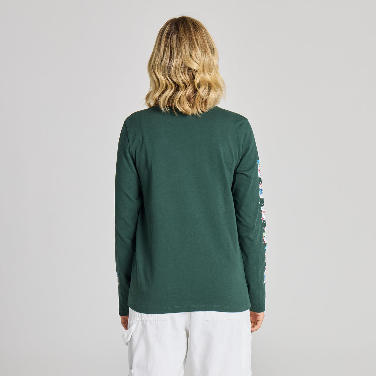 Women's Snowman Parade Long Sleeve Crusher Vee product image 4