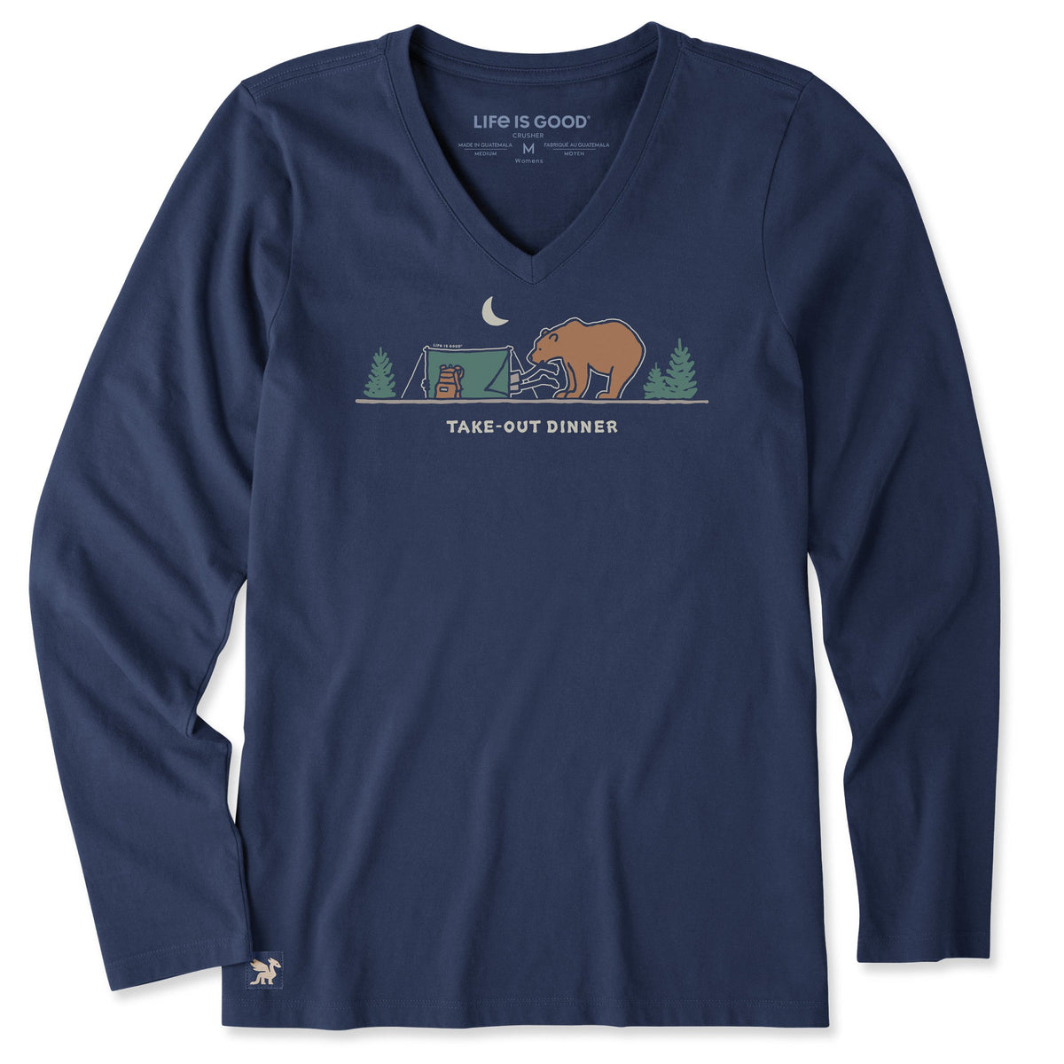 Women's Take-Out Dinner Long Sleeve Crusher Vee product image 1