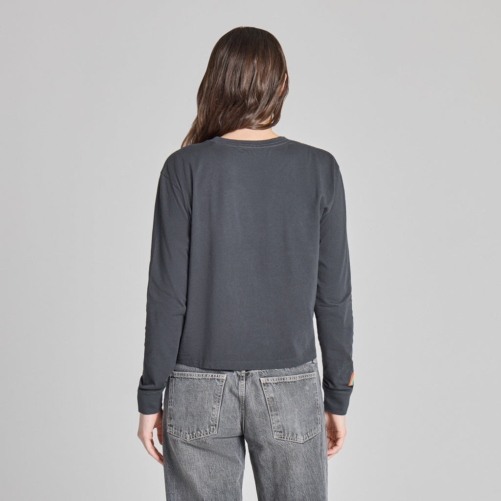 Women's Rainbow Long Sleeve Crusher Boxy Tee product image 3
