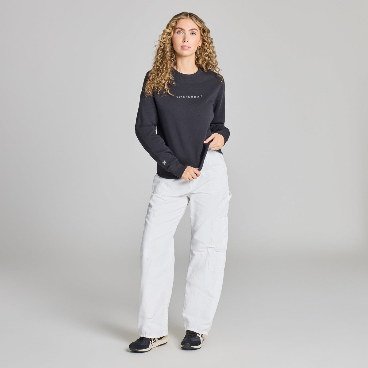 Women's Branded LIG Good Vibes Crew