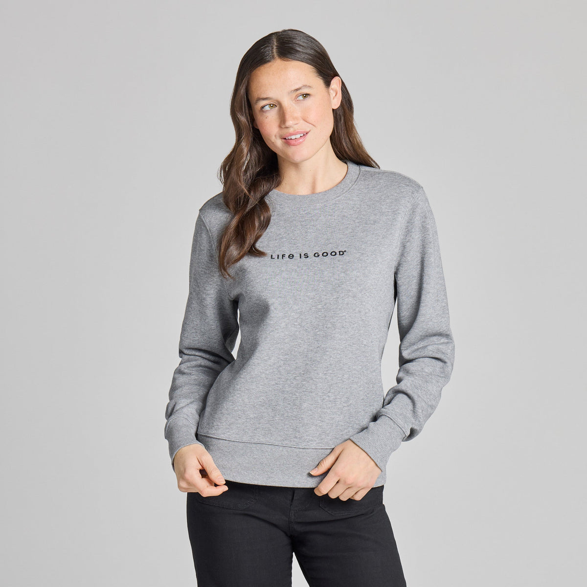 Women's Branded LIG Good Vibes Crew