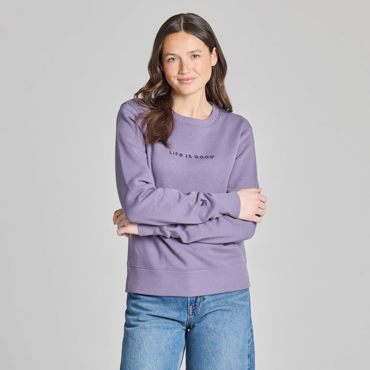 Women's Branded LIG Good Vibes Crew