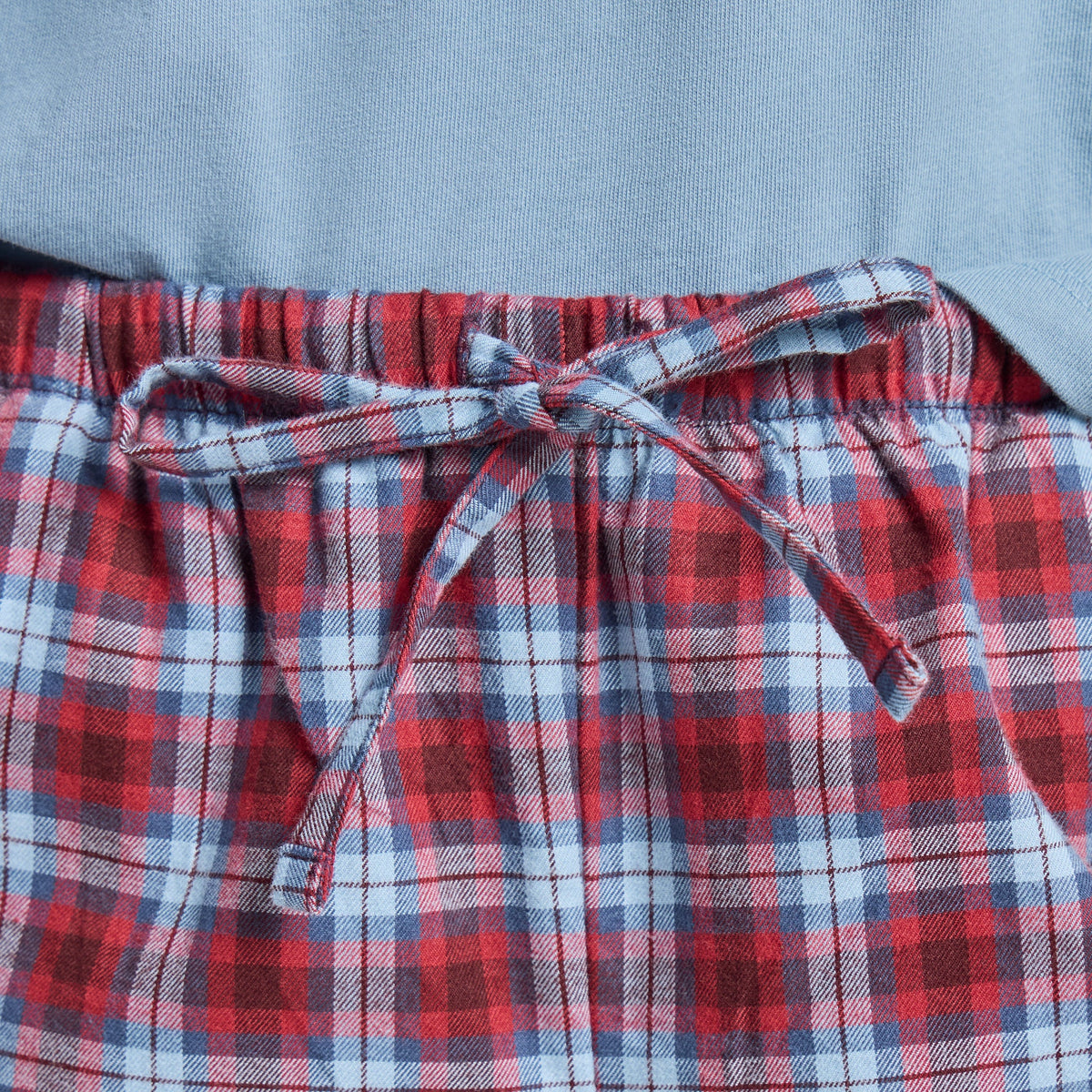 Women's Deep Burgundy Check Plaid Classic Sleep Pant