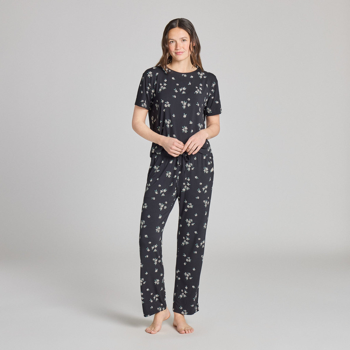 Women's Wild Daisy Pattern Lightweight Sleep Pant