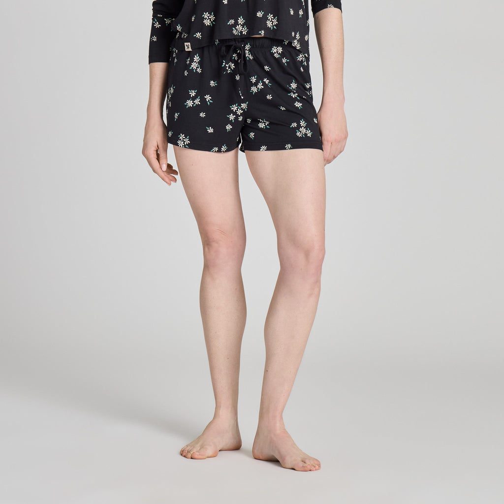 Women's Wild Daisy Pattern Lightweight Sleep Short