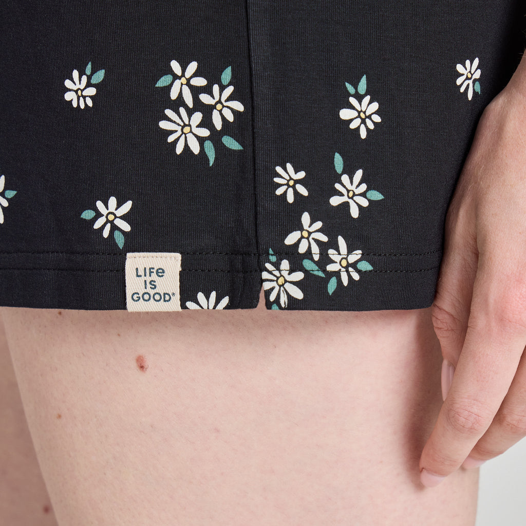 Women's Wild Daisy Pattern Lightweight Sleep Short