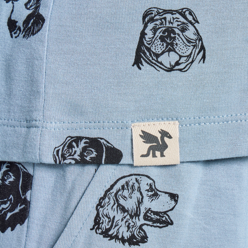 Women's Dog Portrait Pattern Long Sleeve Lightweight Boxy product image 4