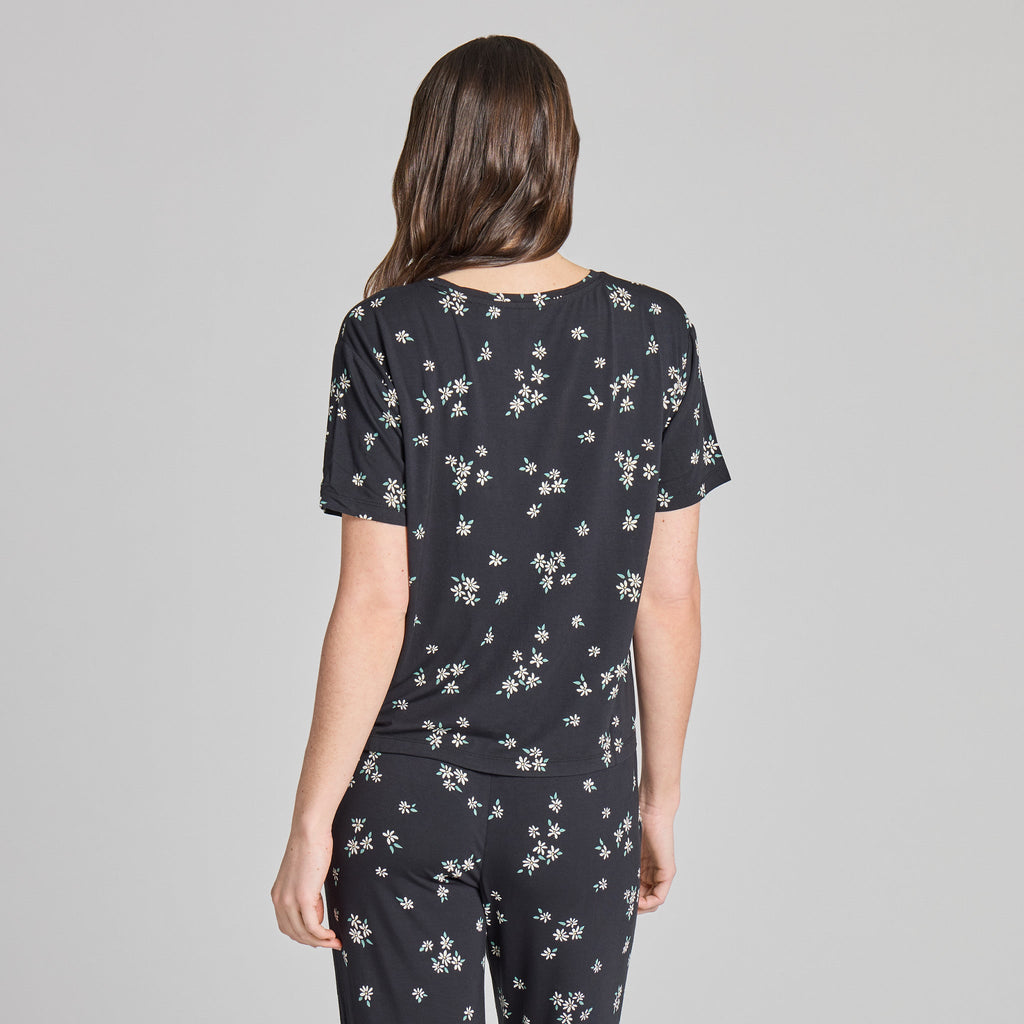 Women's Wild Daisy Pattern Lightweight Boxy Sleep Tee product image 3