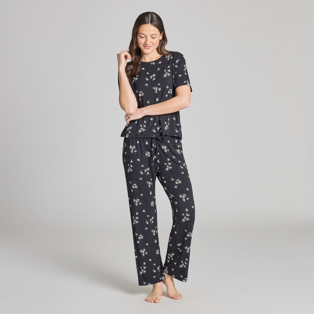 Women's Wild Daisy Pattern Lightweight Boxy Sleep Tee product image 5