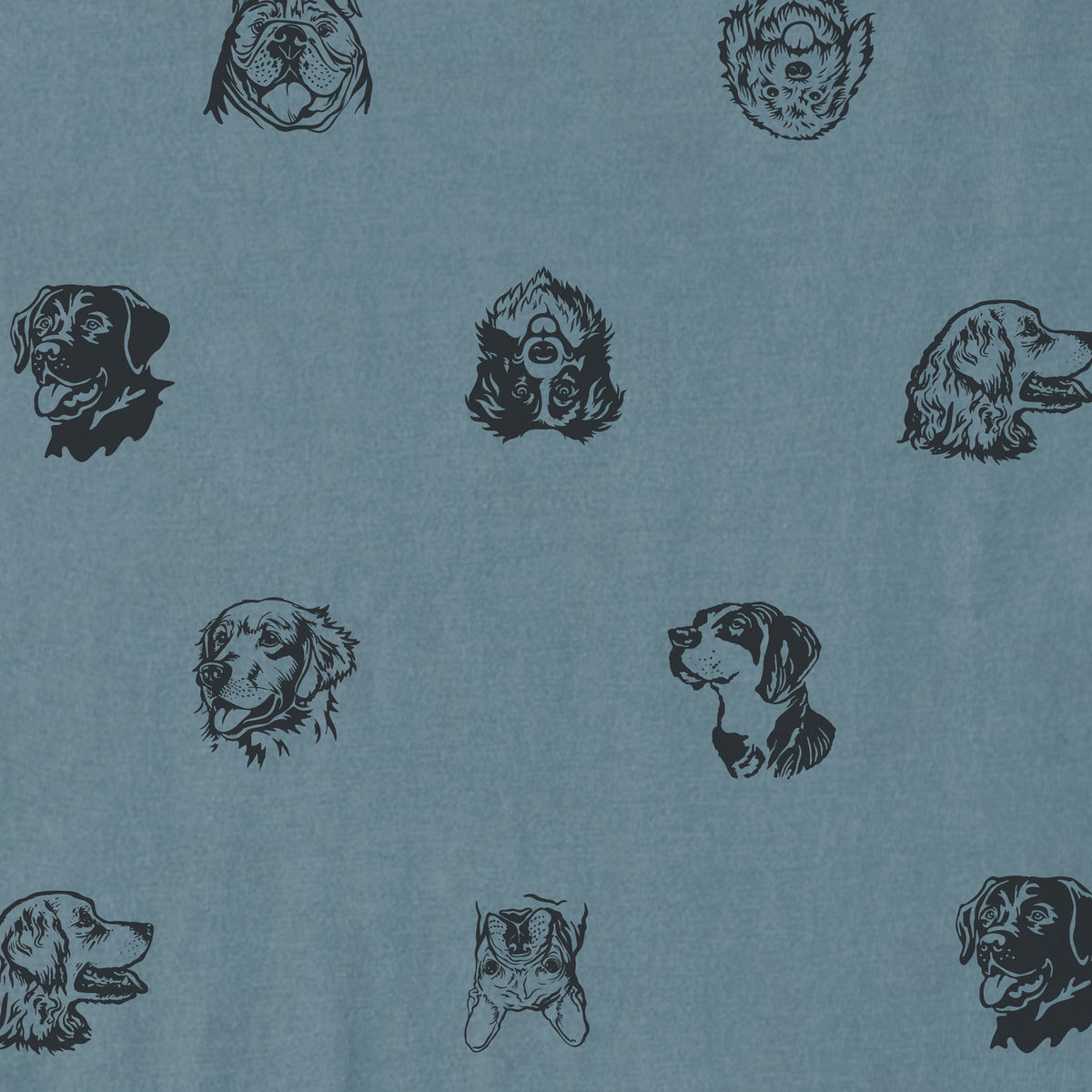 Women's Dog Portrait Pattern Lightweight Boxy Sleep Tee product image 2