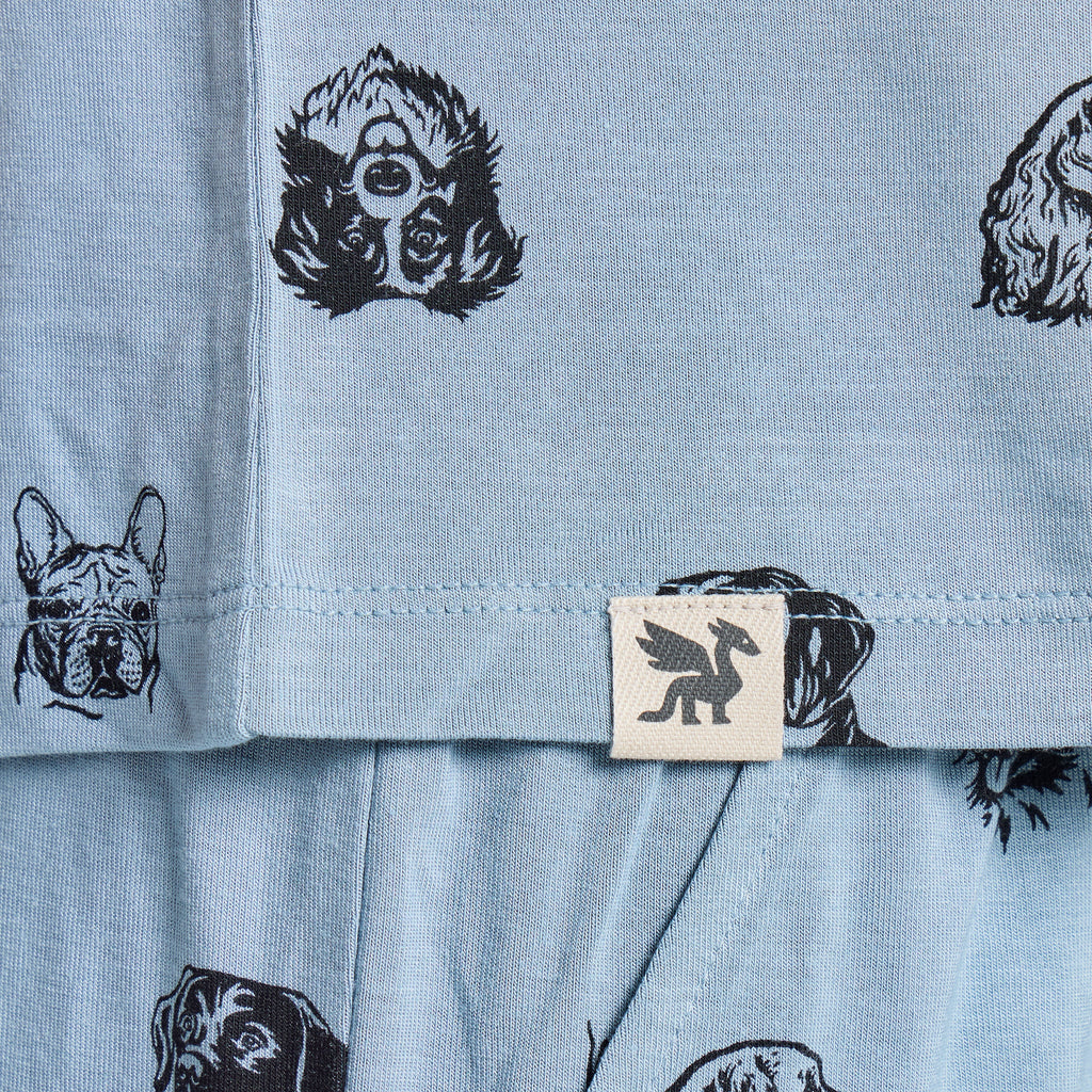 Women's Dog Portrait Pattern Lightweight Boxy Sleep Tee product image 4