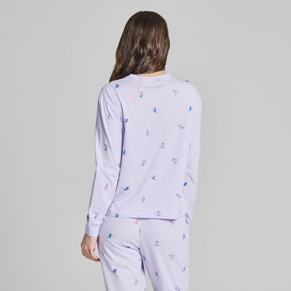 Women's Ski Ya Later Pattern Long Sleeve Snuggle Up Sleep product image 3