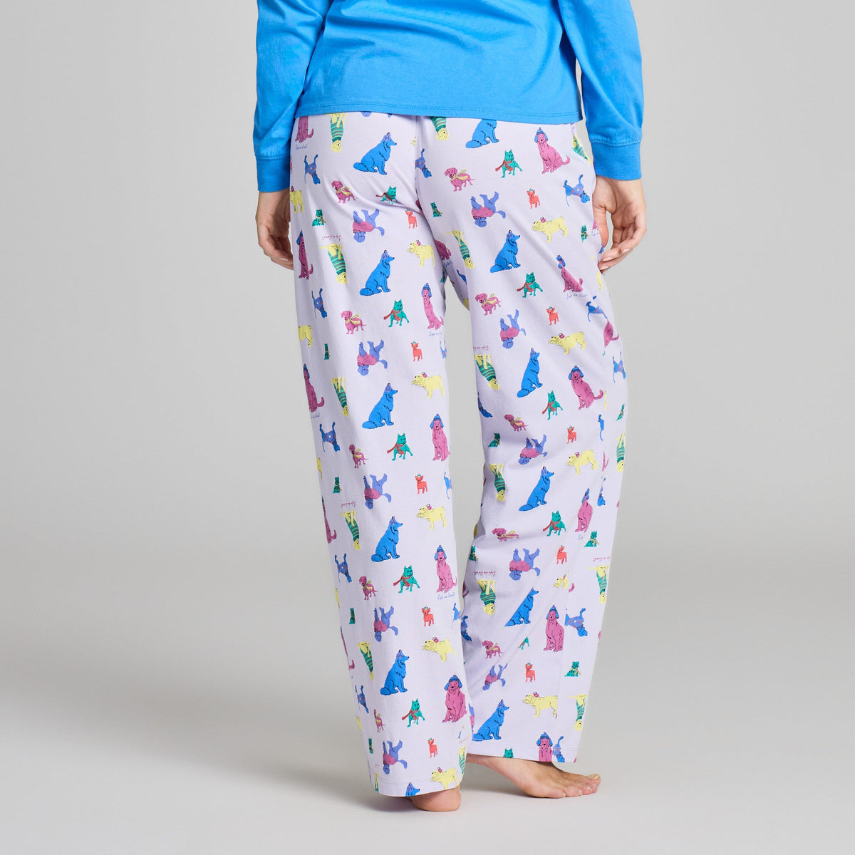Women's Warm Winter Dogs Pattern Snuggle Up Sleep Pant