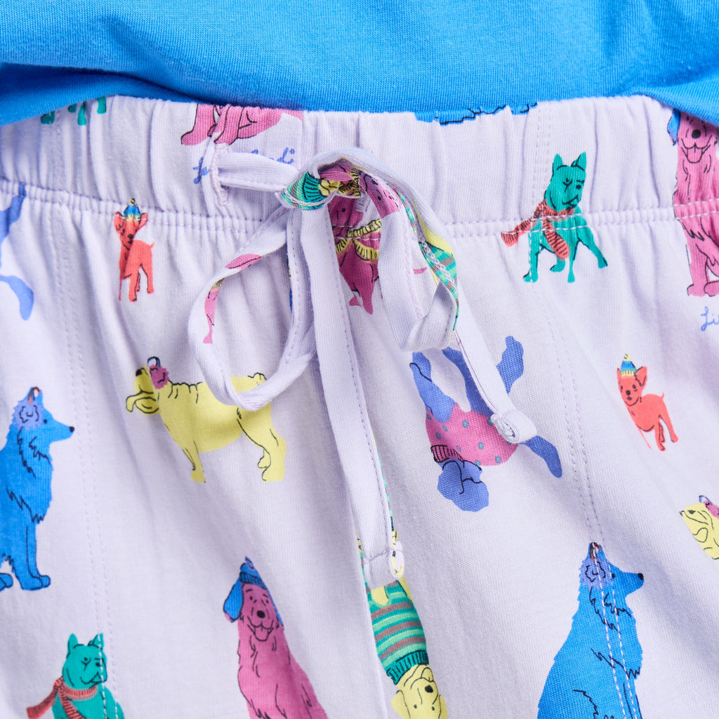 Women's Warm Winter Dogs Pattern Snuggle Up Sleep Pant