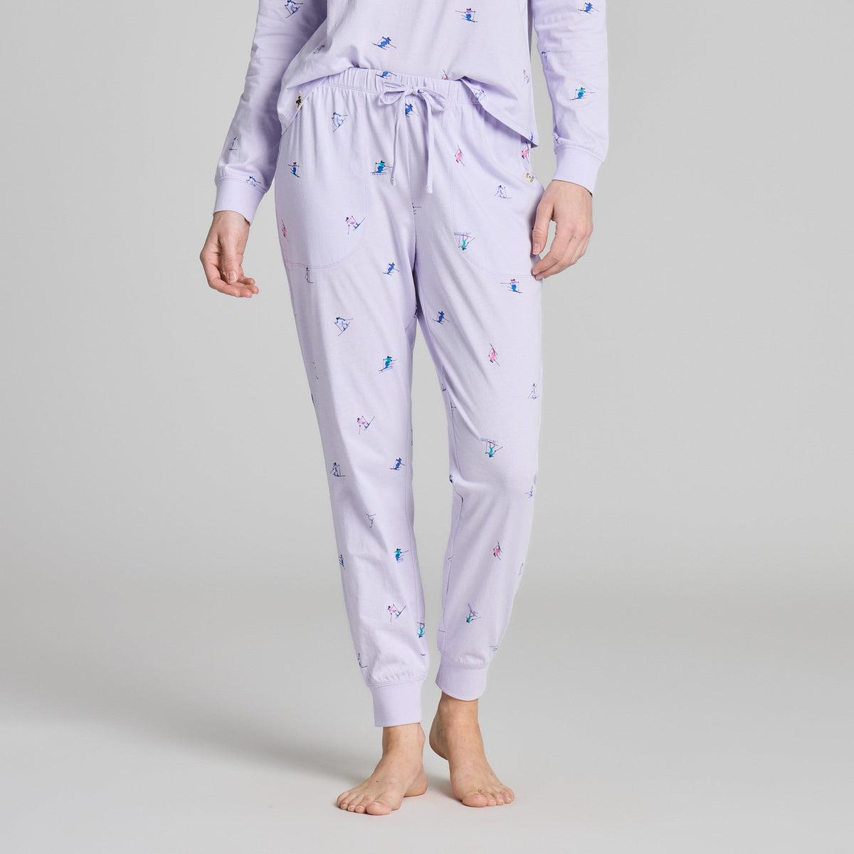 Women's Ski Ya Later Pattern Snuggle Up Sleep Jogger