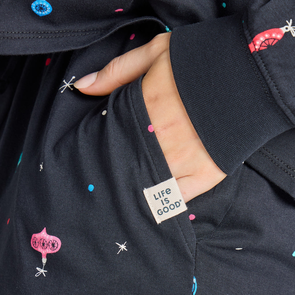 Women's Retro Ornament Pattern Snuggle Up Sleep Jogger