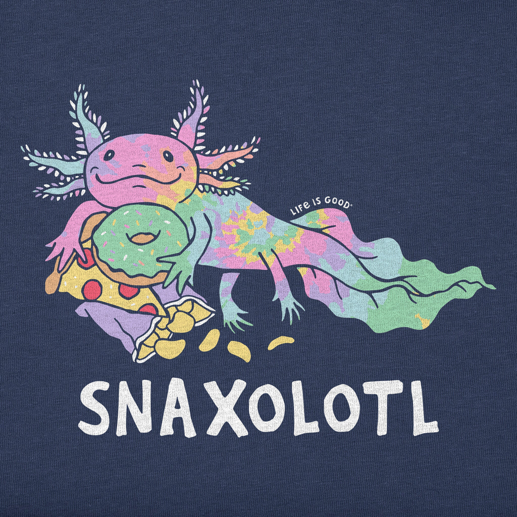 Kids Tie Dye Snaxolotl Short Sleeve Crusher Tee product image 3