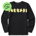 Kids Happy Glowing Ghosts Long Sleeve Crusher Tee product image 1