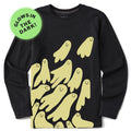Kids Floating Ghosts Long Sleeve Crusher Tee product image 1