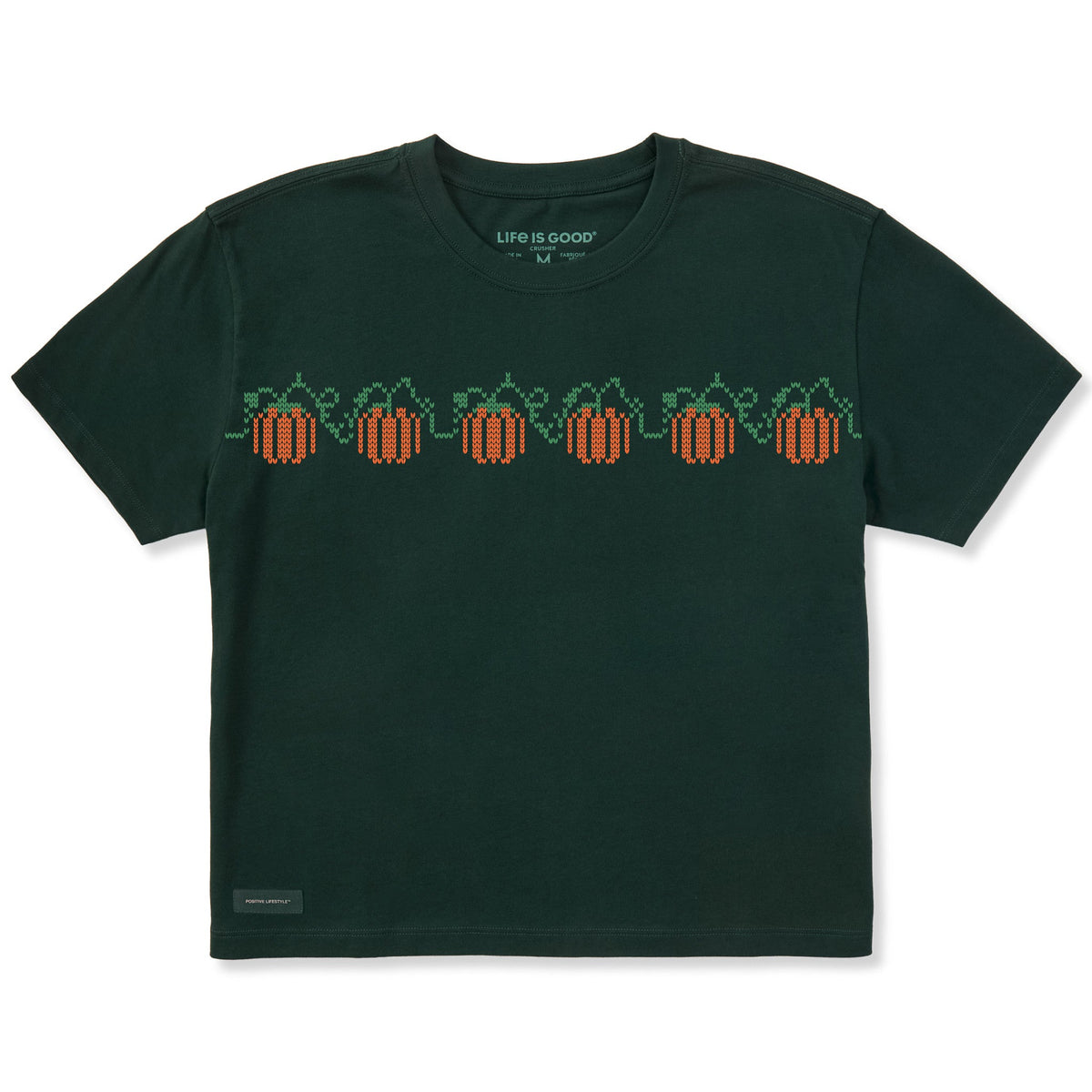 Women's Knit Pumpkins Short Sleeve Crusher Boxy Tee product image 1
