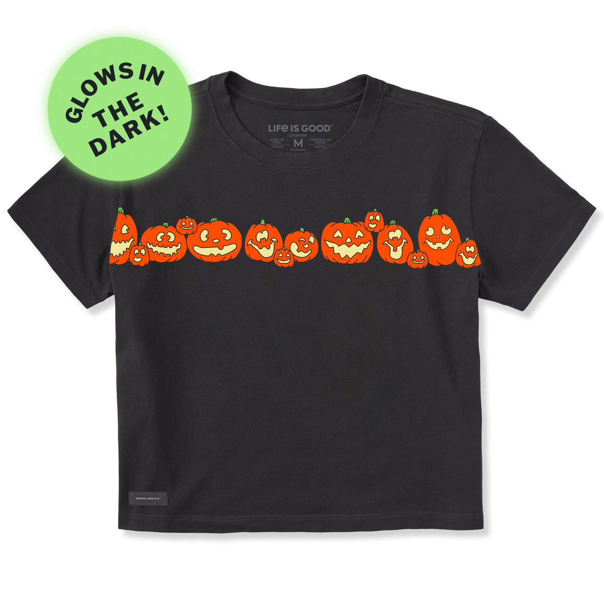 Women's Glowing Jack-o-Lanterns Short Sleeve Crusher Boxy product image 1