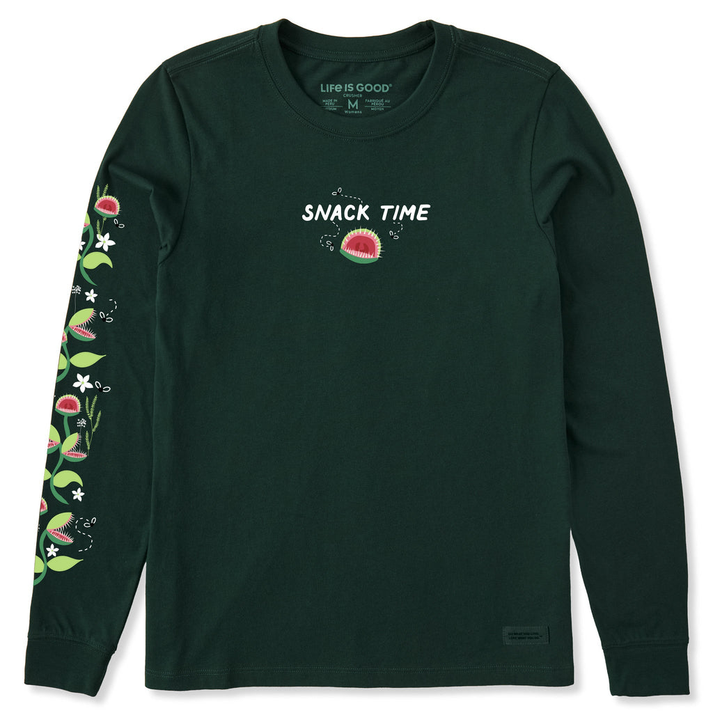 Women's Snack Time Venus Flytrap Long Sleeve Crusher Tee product image 1