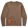 Women's Fall Mushroom Flowers Long Sleeve Crusher Tee product image 1