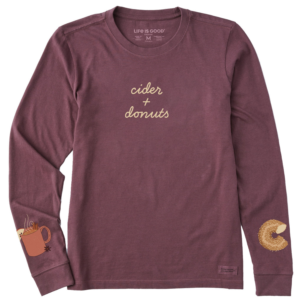 Women's Cider + Donuts Long Sleeve Crusher Tee product image 1