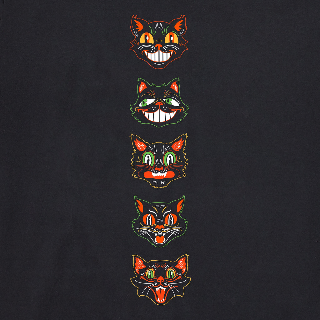 Women's Retro Scaredy Cats Long Sleeve Crusher Tee product image 2