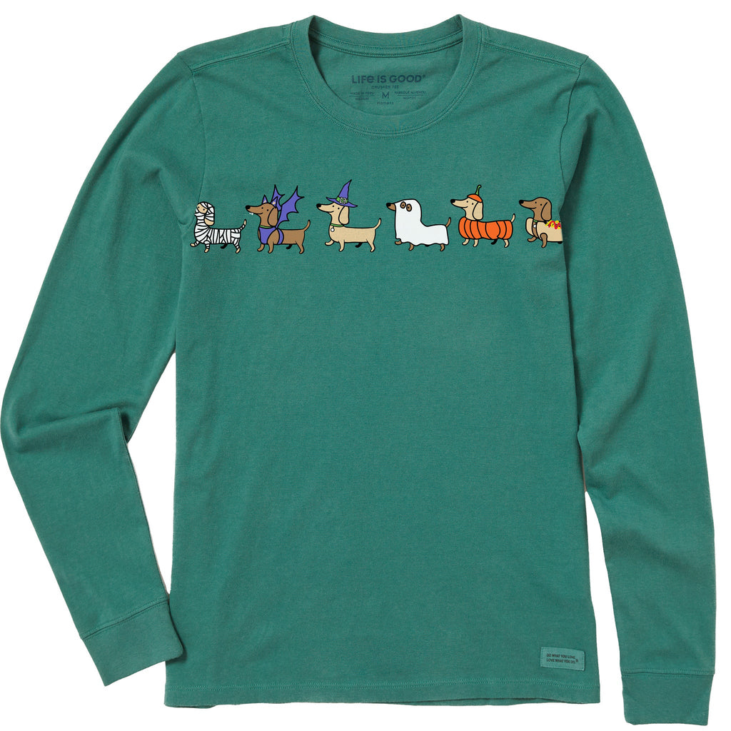 Women's Weenie Costume Parade Long Sleeve Crusher Tee