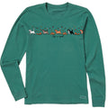 Women's Vintage Cats & Pumpkins Long Sleeve Crusher Tee product image 1