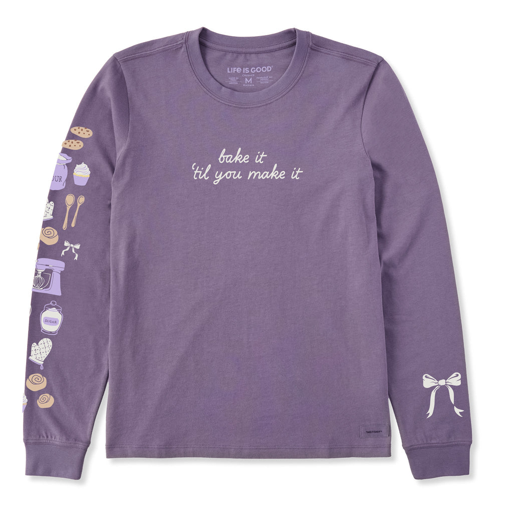 Women's Bake It 'Til You Make It Long Sleeve Crusher Tee product image 1