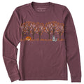 Women's Autumn Woodland Pals Long Sleeve Crusher Tee product image 1