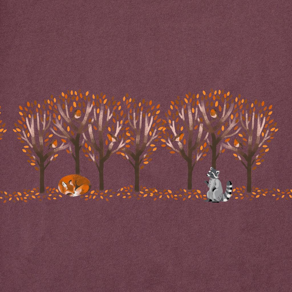 Women's Autumn Woodland Pals Long Sleeve Crusher Tee product image 2