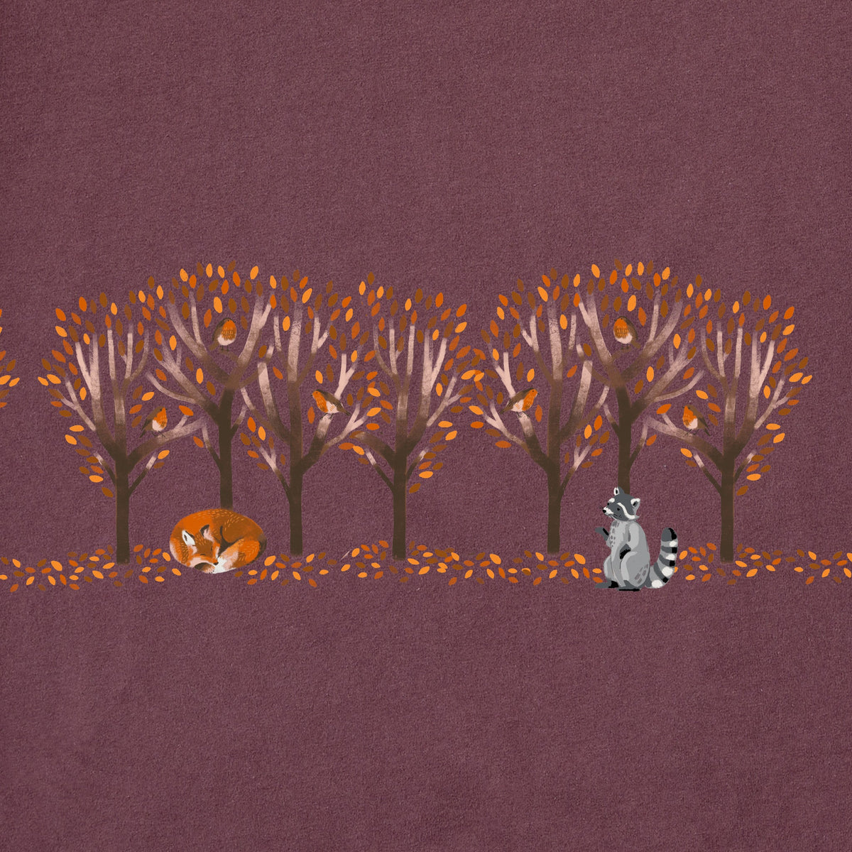 Women's Autumn Woodland Pals Long Sleeve Crusher Tee product image 2