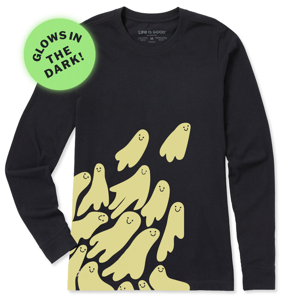 Women's Floating Ghosts Long Sleeve Crusher Tee product image 1