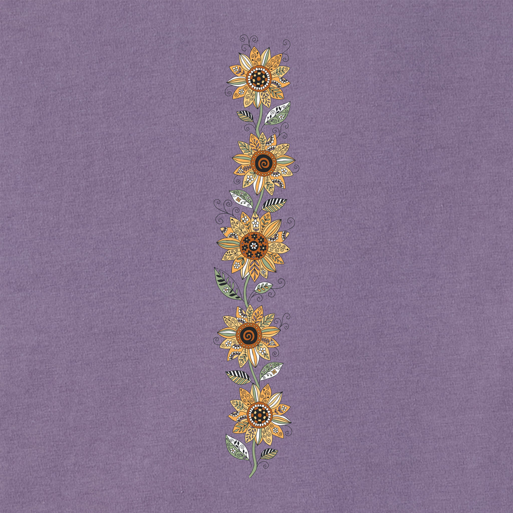 Women's Happy Fall Y'all Flowers Long Sleeve Crusher Tee product image 2