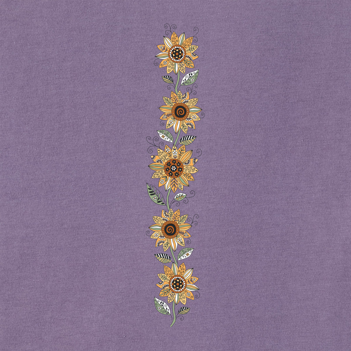 Women's Happy Fall Y'all Flowers Long Sleeve Crusher Tee product image 2