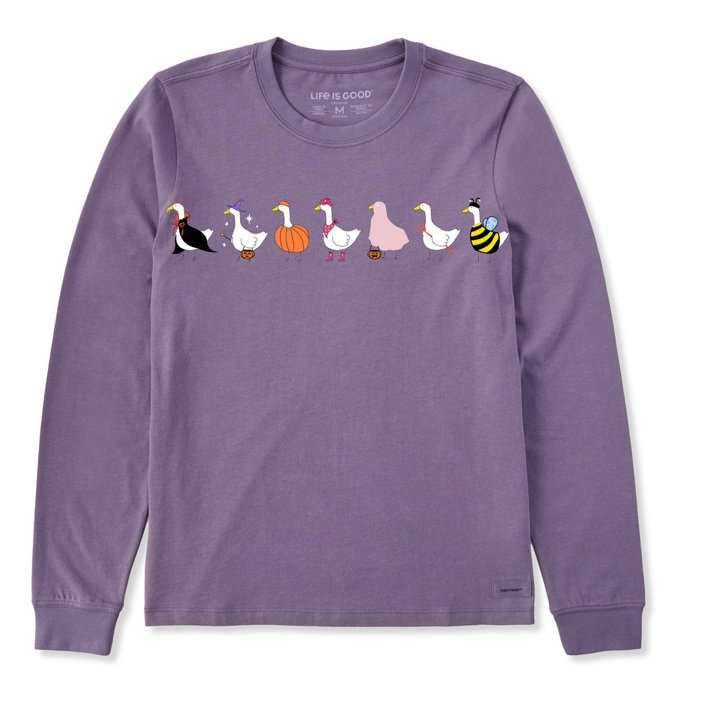 Women's Duck Costume Parade Long Sleeve Crusher Tee