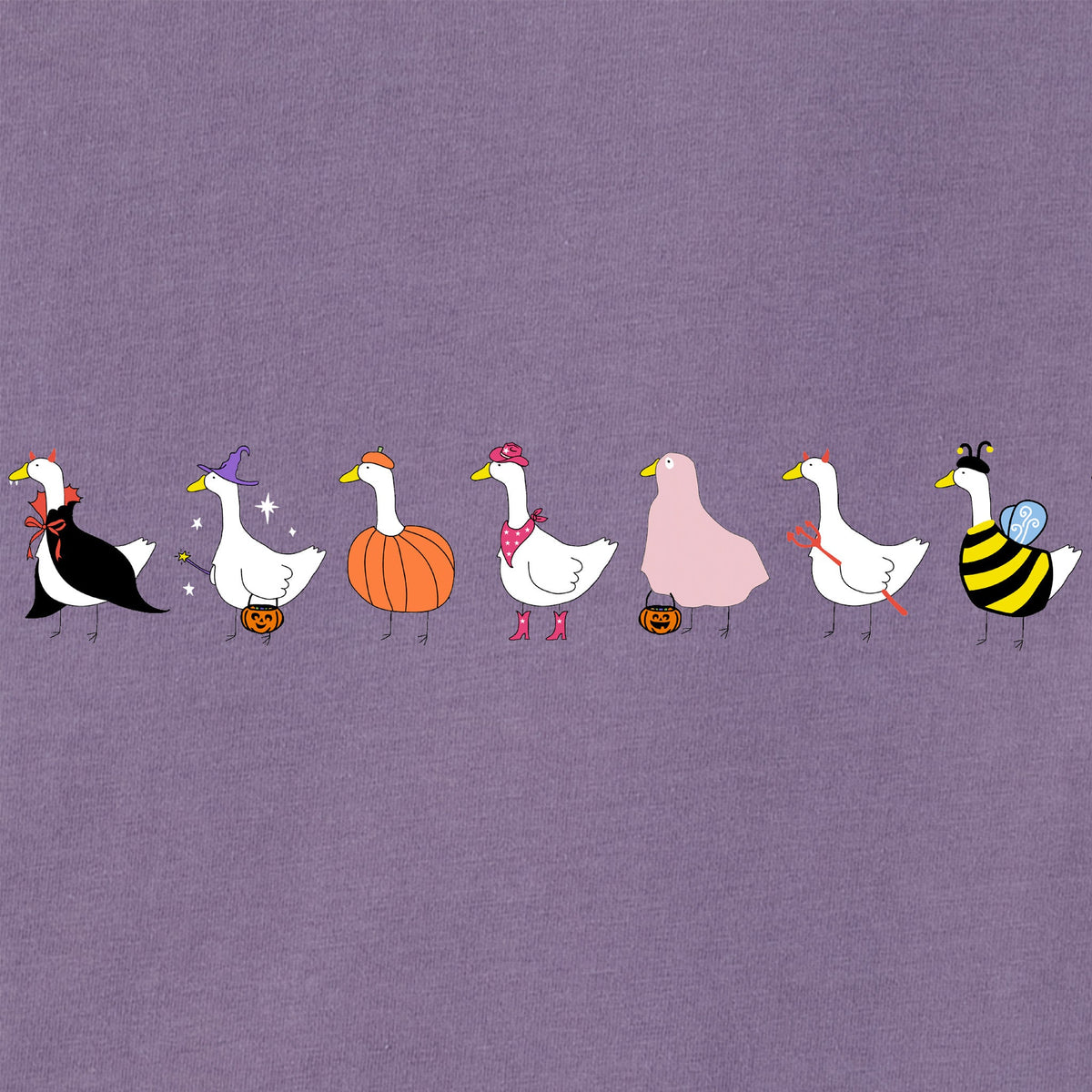 Women's Duck Costume Parade Long Sleeve Crusher Tee