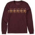 Women's Knit Fox Pattern Long Sleeve Crusher Tee product image 1