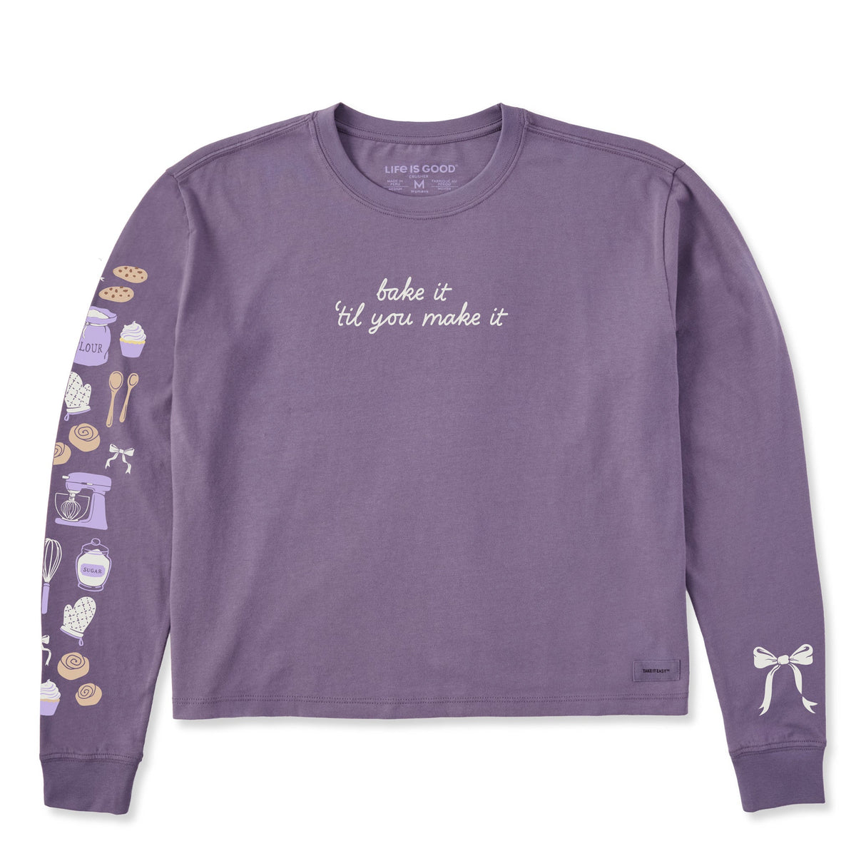 Women's Bake It 'Til You Make It Long Sleeve Crusher Boxy product image 1