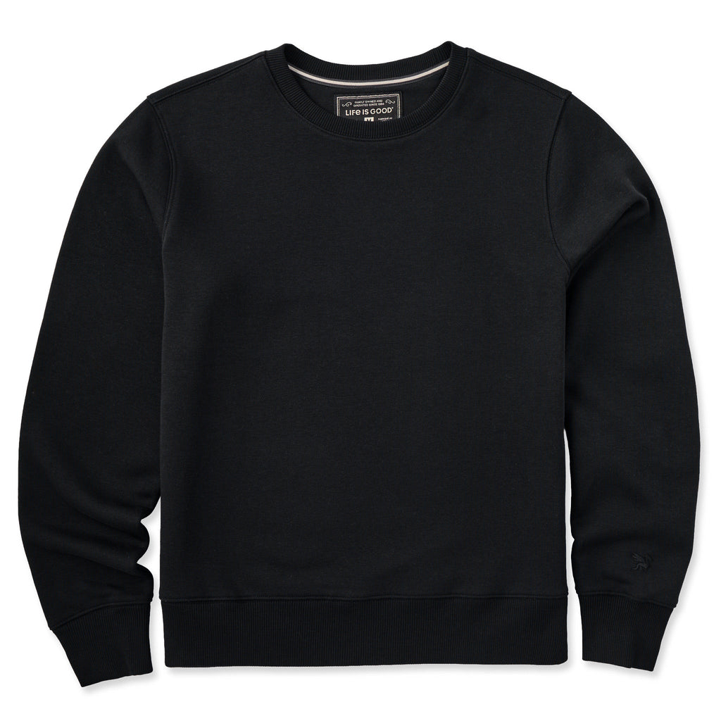 Men's Solid Good Vibes Crew