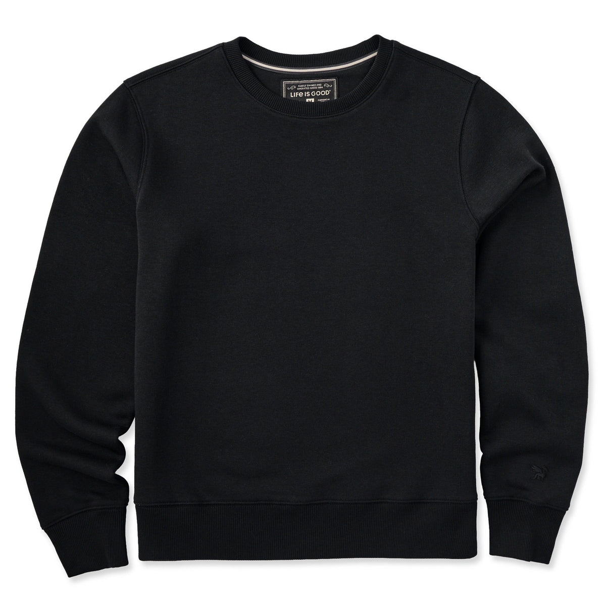 Men's Solid Good Vibes Crew