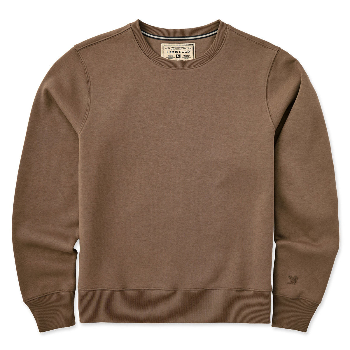 Men's Solid Good Vibes Crew
