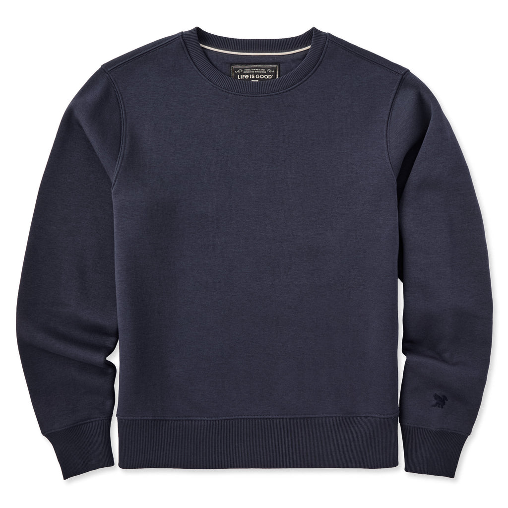 Men's Solid Good Vibes Crew
