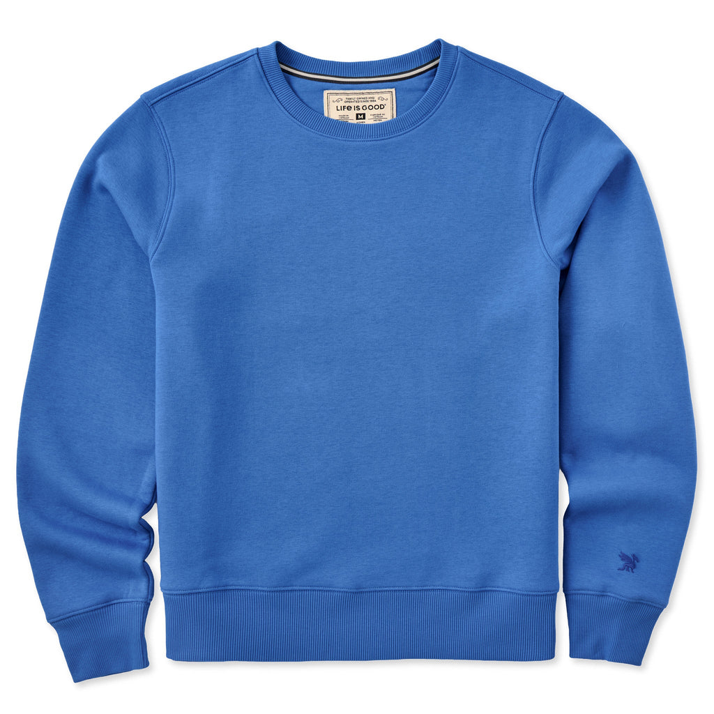 Men's Solid Good Vibes Crew